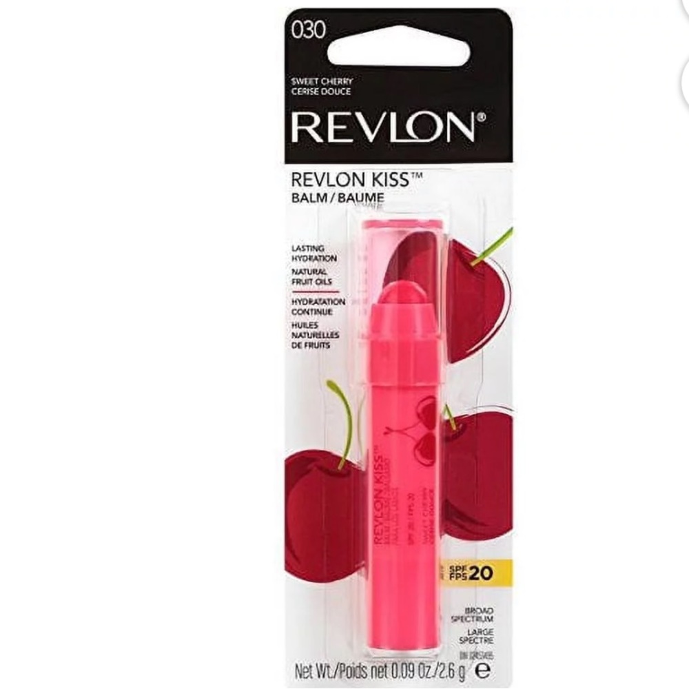 Revlon Kiss Hydration Lip Balm, SPF 20, 030 Sweet Cherry makeup facial beauty*